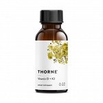 Thorne Vitamin D+K2, 30мл. Витамин Д+К