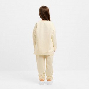 Костюм детский (свитшот, брюки) MINAKU цвет молочный.
