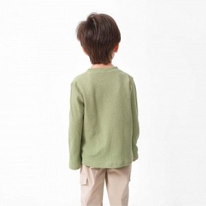 Лонгслив детский с карманом KAFTAN Basic line 36 (134-140 см), хаки