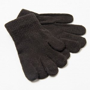 Перчатки детские, цвет черный, размер 17