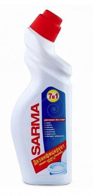 SARMA®️ Чистящий гель для сантехники "ДЕЗИНФЕКЦИЯ", 750мл