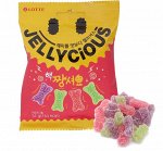 LOTTE Jellycious Жеват.мармелад кислый фруктовое ассорти 51 гр.