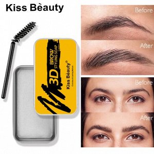 Фиксирующее гель-мыло для бровей с эффектом ламинирования KISS BEAUTY