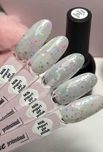Milk yogurt gel polish Lime prof, 10 ml