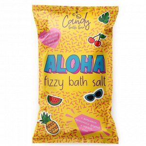 Лаборатори Катрин,  Соль для ванн шипучая шиммером Candy bath bar "Aloha" 100 г, Laboratory Katrin
