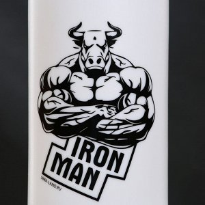 Бутылка для воды пластиковая IRON MAN, 750 мл