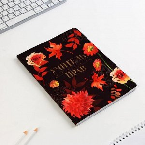 Подарочный набор, ежедневник А5, 96 листов и ручки софт-тач «Учитель всегда прав»