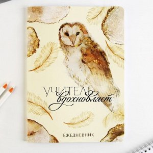 Подарочный набор «Учитель вдохновляет», ежедневник А5, 96 листов и ручки софт-тач