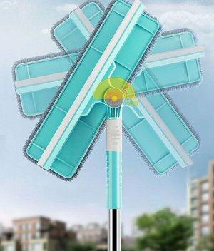-20% Окномойка, швабра для окон, щетка для мытья окон и стекол с телескопической ручкой, для быстрой и тщательной уборки, 85-120 см
