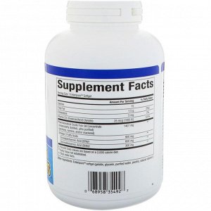 Natural Factors, Ultra Strength, ферменты Р икс Омега-3, с 1000 МЕ витамина D3, 150 мягких желатиновых капсул
