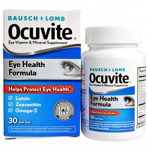 Bausch &amp - amp -  Lomb, Формула здоровья глаз, 30 мягких желатиновых капсул