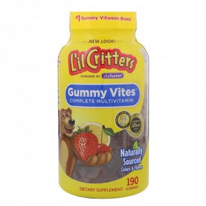 Lil Critters, Мультивитамин Gummy Vites, 190 жевательных конфет