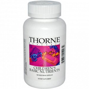 Thorne Research, Основные детские питательные вещества 180 овощных капсул