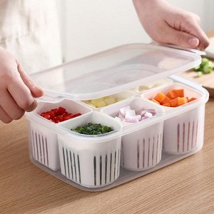 Бокс для хранения продуктов на 6 секций