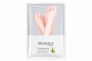 Восстанавливающая маска-носочки для ног с маслом авокадо BioAqua Avocado Niacinamide Moisturizing Foot Mask