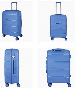 Чемодан 4-х колесный, Metal Blue, 24"