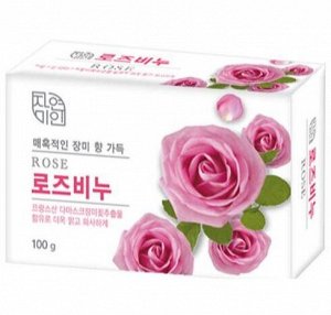 Мыло туалет.роза "Rose Beauty Soap" 100гр*48 "MU"