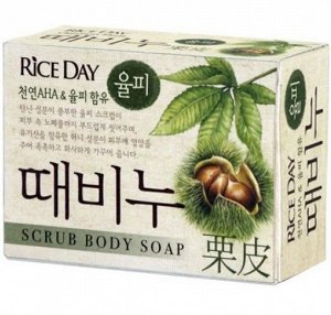 Мыло-скраб для тела Rice Day Каштан и Мед, 100гр/Корея