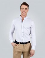 Рубашка белая с длинным рукавом  SLIM FIT