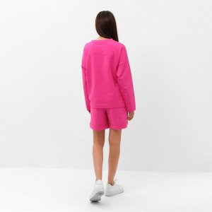 Костюм женский (толстовка и шорты) MIST, розовый