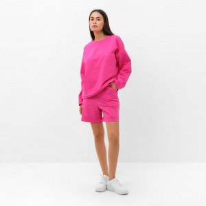 Костюм женский (толстовка и шорты) MIST, розовый