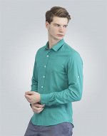 Рубашка с мелким рисунком SLIM FIT