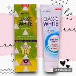 Зубная паста Classic White отбел паста двойного действия с микрогр с аром мяты и ментола 110 гр