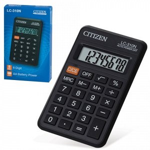 Калькулятор CITIZEN карманный LC-310N, 8 разрядов, питание о