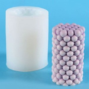 Молд силикон для свечи "Шарики" 6,5х6,5х9,5 см