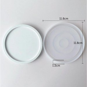 Форма силиконовая универсальная «Круг», размер изделия 11,2 ? 11,2 ? 0,9 см