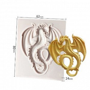 Форма силиконовая универсальная «Летающий дракон», размер изделия 6,7 ? 5,2 ? 4 см
