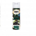 Освежитель воздуха для туалета &quot;SHOSHU RIKI&quot; (аэрозоль для туалета с антибактериальным эффектом «Сандаловое дерево и уголь») 365 мл / 24