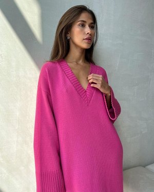 Длинный свитер (платье)