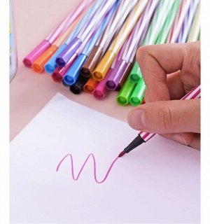 Набор капиллярных ручек для рисования, линеры, 24 цвета