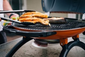 Газовый гриль O-GRILL  900MT bicolor black-green + адаптер А