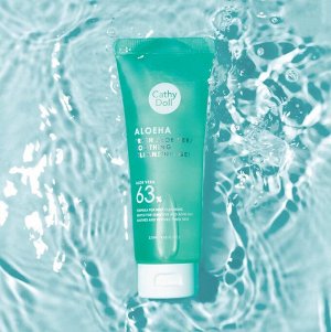 Гель для умывания чувствительной и проблемной кожи "Алоэ 63%" Cathy Doll  / Cathy Doll Aloeha Soothing Cleansing Gel