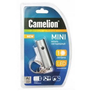 Фонарь-брелок светодиодный алюминиевый Camelion LED18-1R