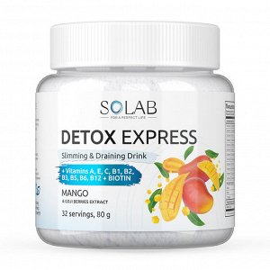 SOLAB Детокс Экспресс со вкусом Манго, 32 порции