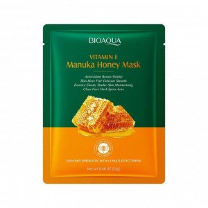 Маска-салфетка с медом Манука и витамином Е, 25гр