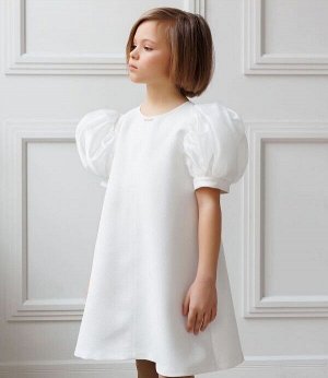 Unona D’art Платье для девочки нарядное молочное
