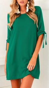 Платье зелёное 