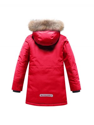 Парка зимняя подростковая для девочки красного цвета 9332Kr