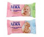 Влажные салфетки AURA 100 шт