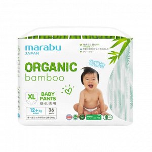 Подгузники-трусики Organic bamboo размер XL (12+ кг), 36 шт.