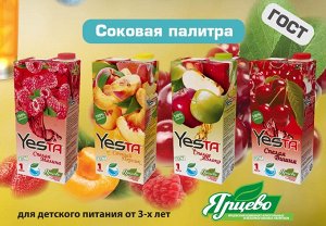 Напиток Yesta «Вишня» 1 л /кор 12 шт