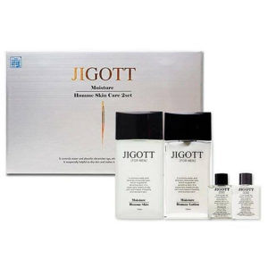 281181 "Jigott" Подарочный набор для мужчин 2 предмета + 2 мини-версии JIGOTT MOISTURE HOMME SKIN CARE 2SET (тонер, лосьон) 1/20