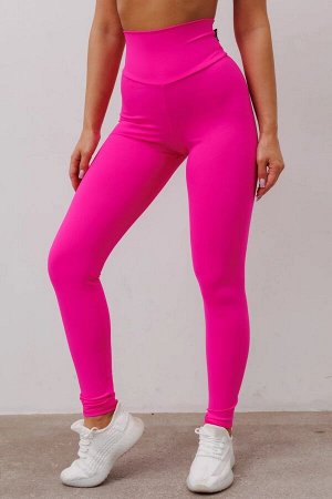 Лосины scrunch neon pink