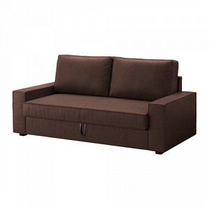 ВИЛАСУНД 3-местный диван-кровать, Бурред темно-коричневый