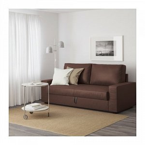 ВИЛАСУНД 3-местный диван-кровать, Бурред темно-коричневый