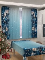 Фотоскатерть для кухни Новогодняя коллекция 187